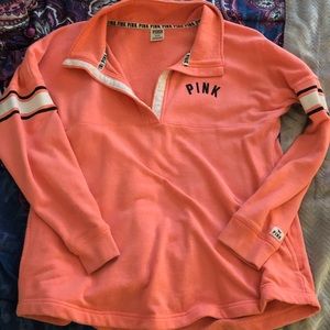 VS PINK button up pullover